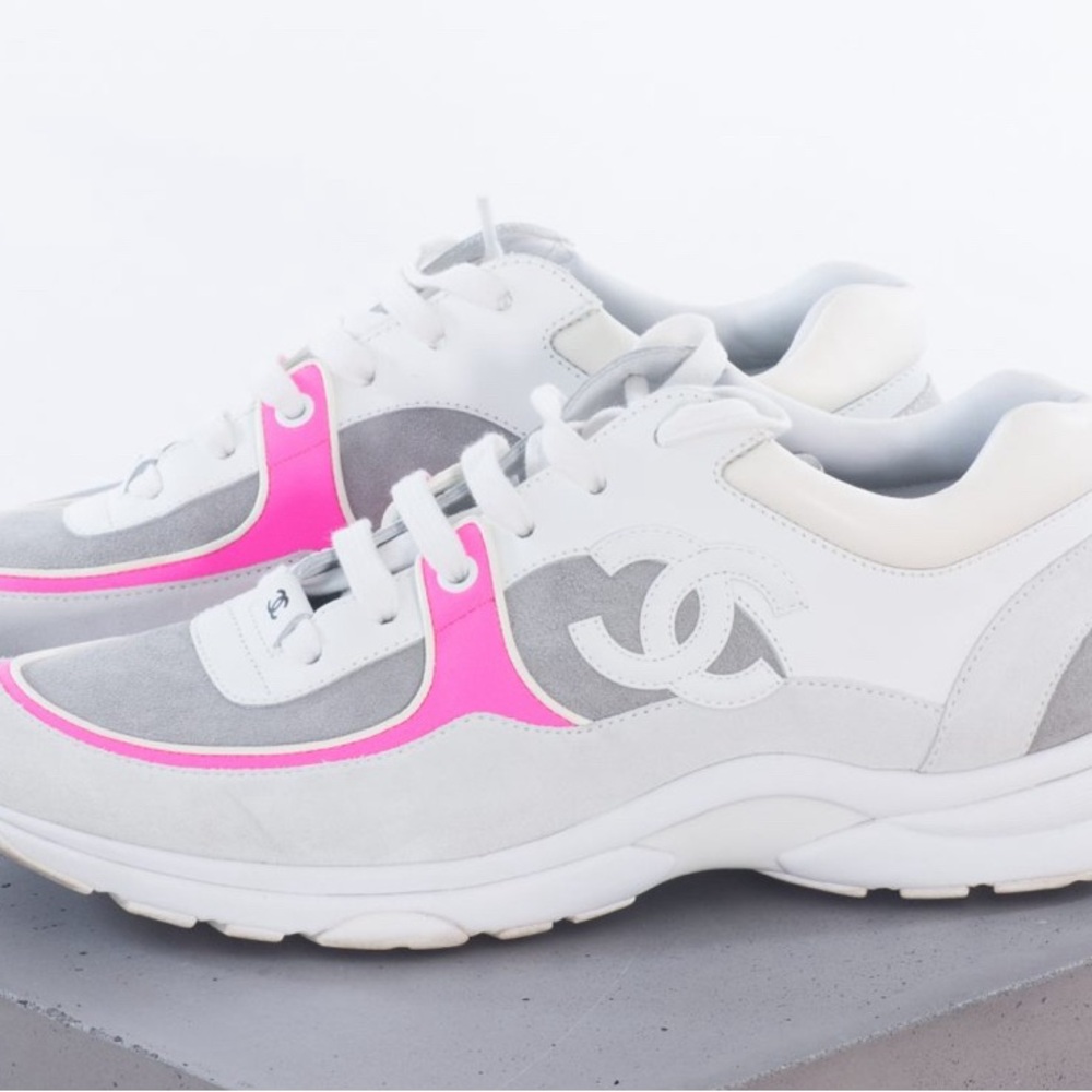 RARE Chanel pink sneakers 8.5